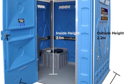 Dimensions of Disabled Portable Toilet